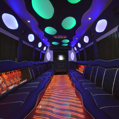 disco floor bus